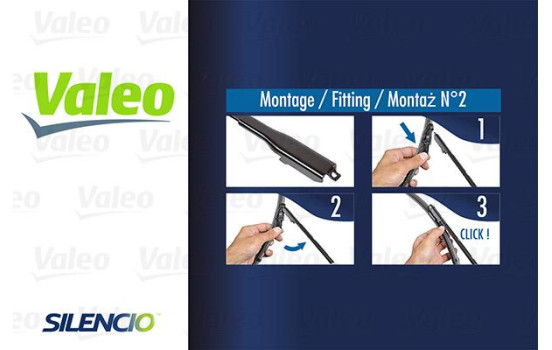 Wiper Blade SILENCIO FLAT BLADE SET 574325 Valeo, Image 2