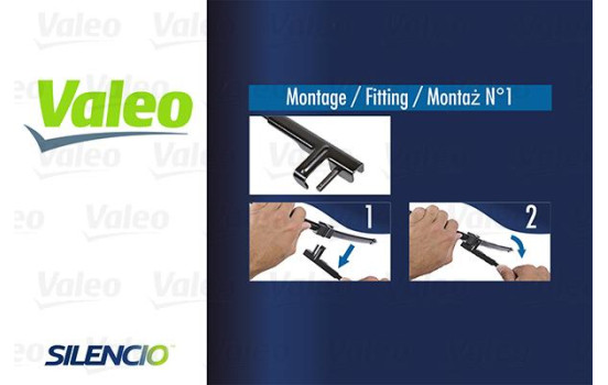 Wiper Blade SILENCIO FLAT BLADE SET 574709 Valeo, Image 2