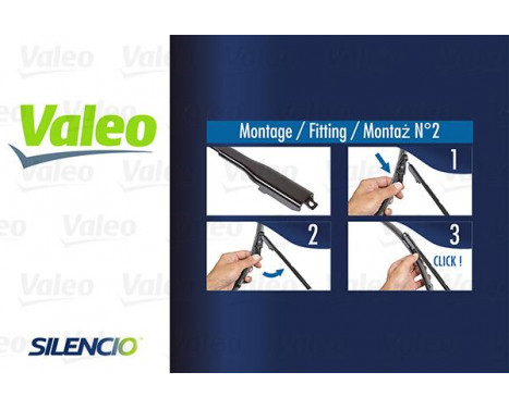 Wiper Blade SILENCIO FLAT BLADE SET 577878 Valeo, Image 2