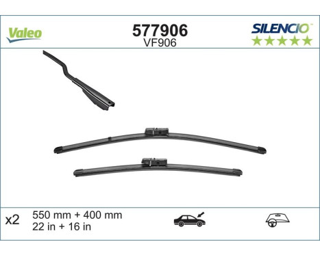 Wiper Blade SILENCIO FLAT BLADE SET 577906 Valeo, Image 7