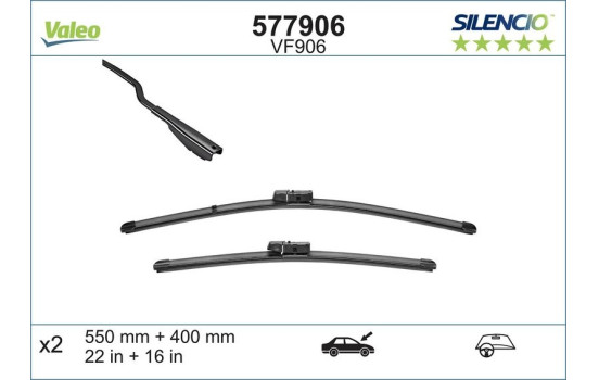 Wiper Blade SILENCIO FLAT BLADE SET 577906 Valeo, Image 7