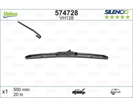 Wiper Blade SILENCIO HBLADE 574728 Valeo, Image 6