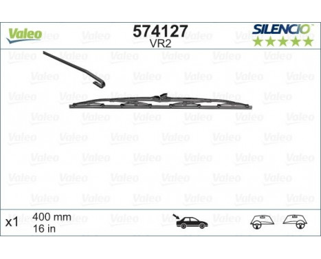 Wiper Blade SILENCIO REAR 574127 Valeo, Image 3