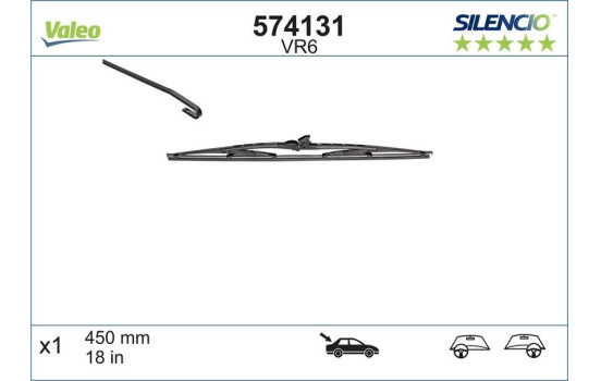 Wiper Blade SILENCIO REAR 574131 Valeo, Image 3