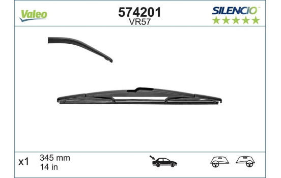 Wiper Blade SILENCIO REAR 574201 Valeo, Image 3