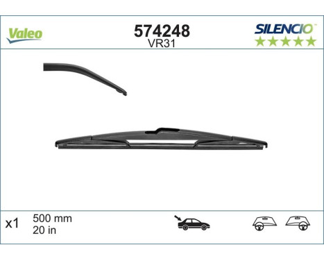 Wiper Blade SILENCIO REAR 574248 Valeo, Image 4