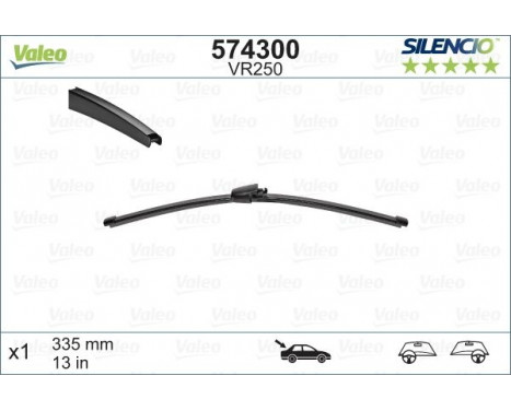 Wiper Blade SILENCIO REAR 574300 Valeo, Image 5