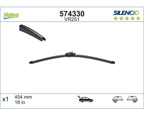 Wiper Blade SILENCIO REAR 574330 Valeo, Image 6