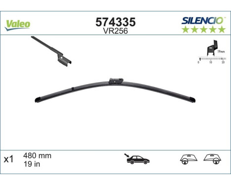 Wiper Blade SILENCIO REAR 574335 Valeo, Image 2