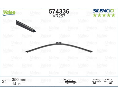 Wiper Blade SILENCIO REAR 574336 Valeo, Image 2