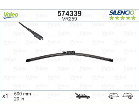 Wiper Blade SILENCIO REAR 574339 Valeo, Image 3