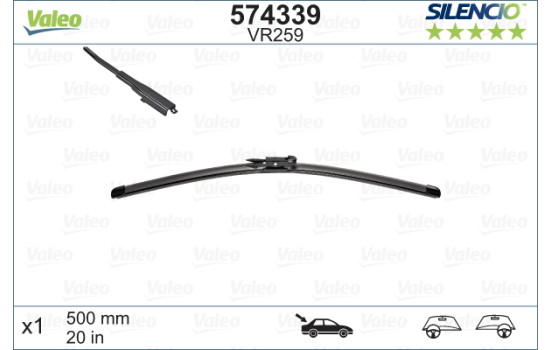 Wiper Blade SILENCIO REAR 574339 Valeo, Image 3