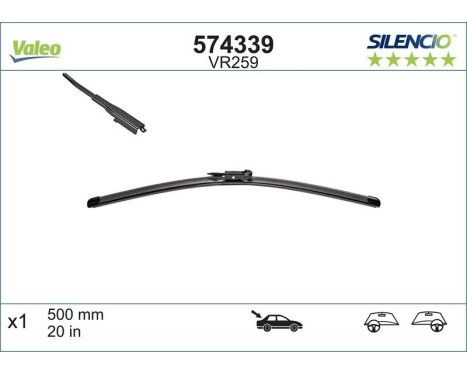 Wiper Blade SILENCIO REAR 574339 Valeo, Image 4