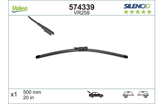 Wiper Blade SILENCIO REAR 574339 Valeo, Image 4