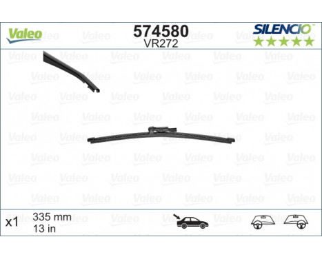 Wiper Blade SILENCIO REAR 574580 Valeo, Image 2