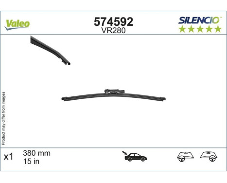 Wiper Blade SILENCIO REAR 574592 Valeo, Image 3