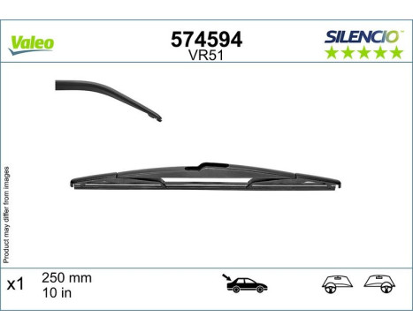 Wiper Blade SILENCIO REAR 574594 Valeo