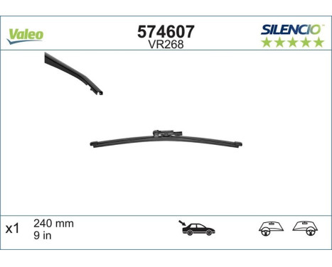 Wiper Blade SILENCIO REAR 574607 Valeo, Image 4