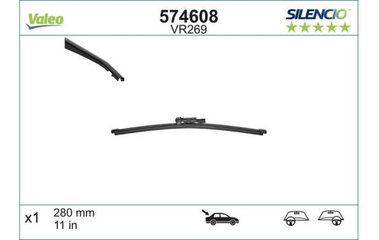 Wiper Blade SILENCIO REAR 574608 Valeo, Image 5