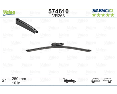 Wiper Blade SILENCIO REAR 574610 Valeo, Image 2