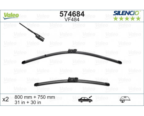 Wiper Blade SILENCIO X.TRM 574684 Valeo, Image 2