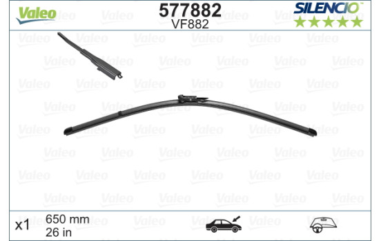 Wiper Blade SILENCIO X.TRM 577882 Valeo, Image 2