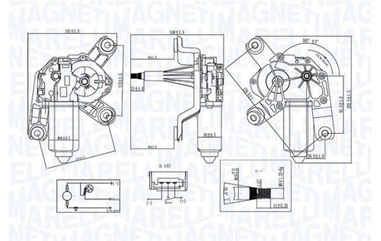Windshield wiper motor