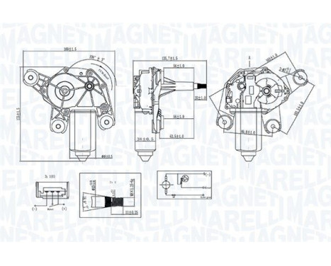 Windshield wiper motor