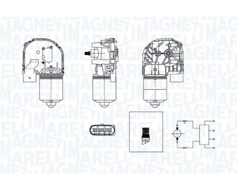 Windshield wiper motor