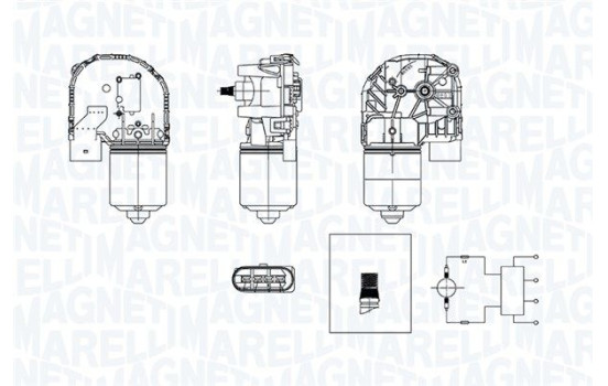 Windshield wiper motor