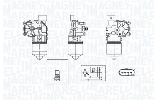 Windshield wiper motor