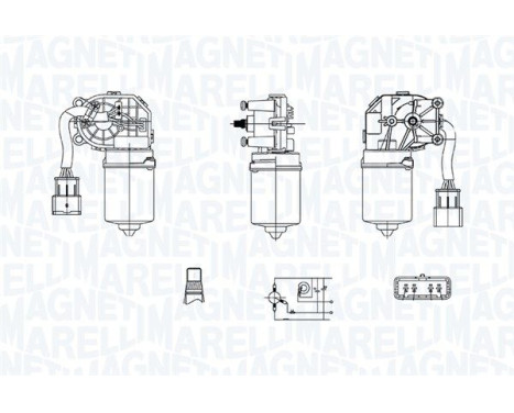 Windshield wiper motor
