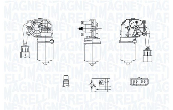 Windshield wiper motor