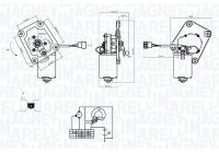 Windshield wiper motor