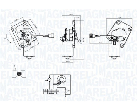 Windshield wiper motor
