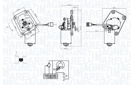 Windshield wiper motor