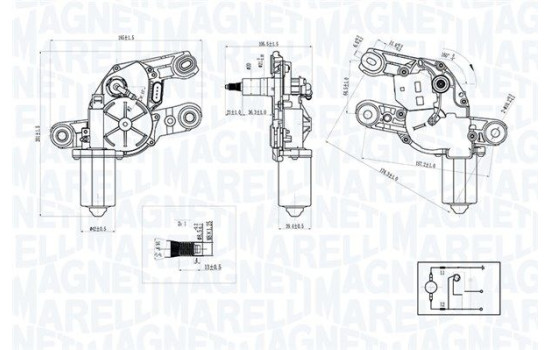 Windshield wiper motor