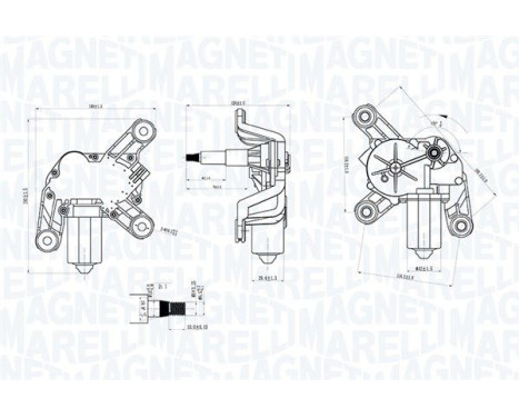 Windshield wiper motor