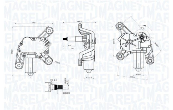 Windshield wiper motor