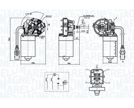 Windshield wiper motor