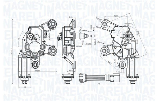 Windshield wiper motor