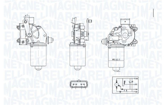 Windshield wiper motor